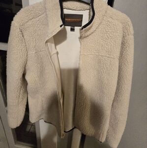 Northwest Territory Cream Teddy Jacket Plush Cozy Style Unisex Large